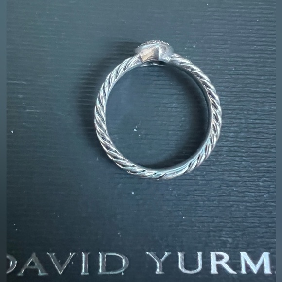 🔴Authentic DAVID YURMAN Diamond Sterling Silver heart Ring🔴 - Picture 3 of 6